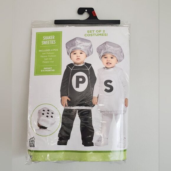 Infant Chef Costume Set - Black and White Size 0-6 Months - Picture 1 of 5